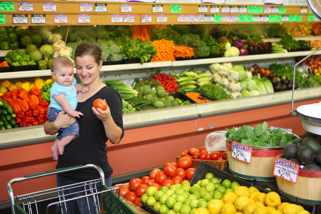 Shopping with a baby is so much fun... said no one, ever.