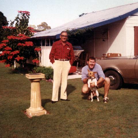 Visiting Dad at the Hervey Bay house to which he retired