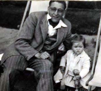 My dapper Dad (yes that's me with the doll)