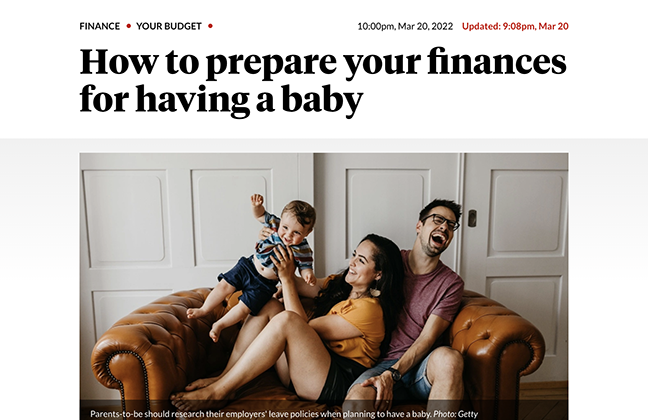 How to prepare your finances for having a baby